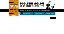 Desktop Screenshot of ecoledeviolonahc.com
